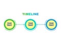 The timeline of three parts for your website. Royalty Free Stock Photo